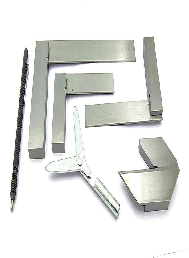 BUYOHLIC New Starter Engineer Kit (Try Squares, Center Squares, Carbide Scriber Pen, & Y Center Finder) Supplied - Image 3